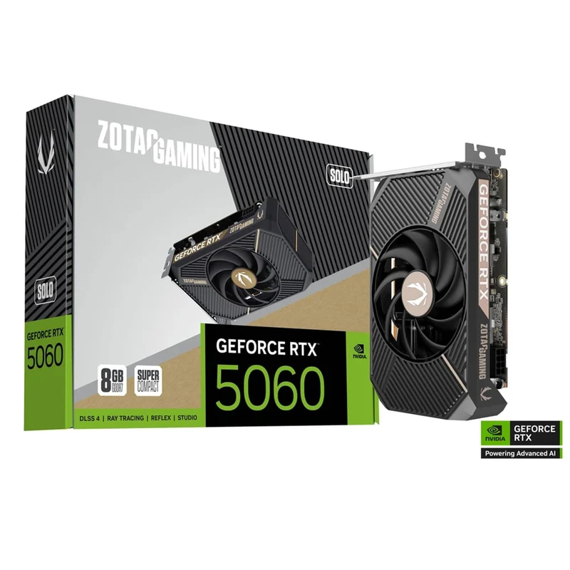 Zotac Gaming GeForce RTX 5060 8GB Solo GDDR7 Graphics Card (ZT-B50600G-10L)