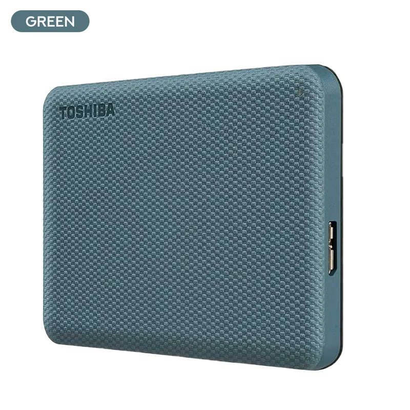 Toshiba Canvio Advance 4TB 2.5" USB 3.2 Portable External Hard Drive (Green, Red, White)