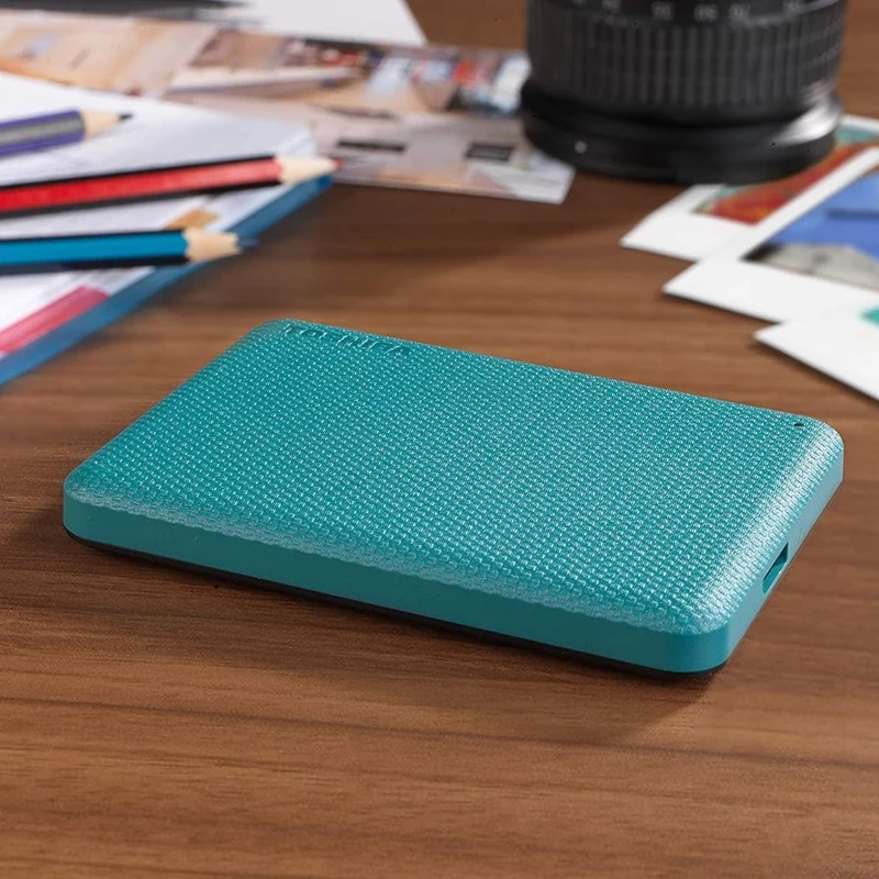 Toshiba Canvio Advance 4TB 2.5" USB 3.2 Portable External Hard Drive (Green, Red, White)