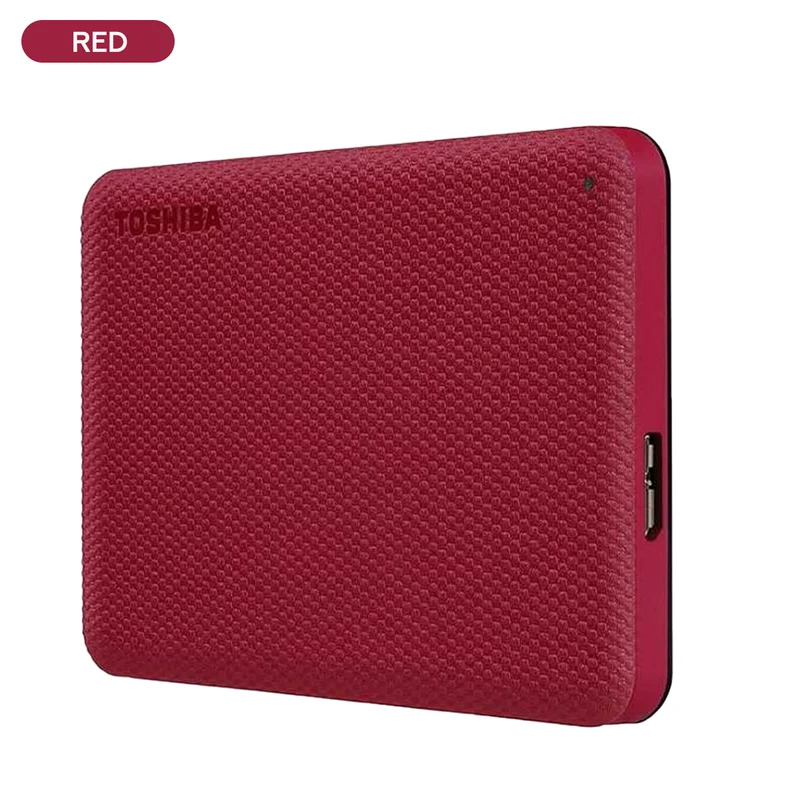 Toshiba Canvio Advance 4TB 2.5" USB 3.2 Portable External Hard Drive (Green, Red, White)