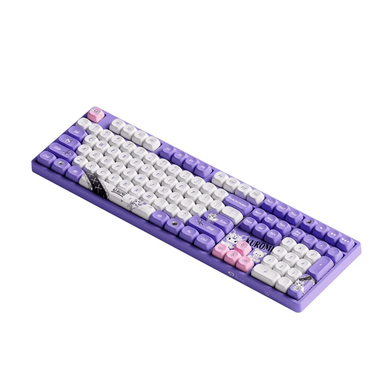 Akko Kuromi 5108B Plus Multi-Mode RGB Hot-Swappable Mechanical Keyboard (Akko TTC Gold Pink Switch, Akko V3 Piano Pro)