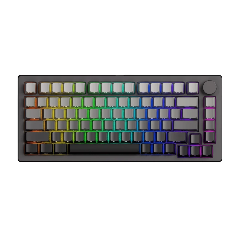 MonsGeek M1 V5 TMR Magnetic Aluminum Case Multi-Mode RGB Hot-Swappable Mechanical Keyboard (Gray Black Gradient) (Akko Astrolink Magnetic Switch)