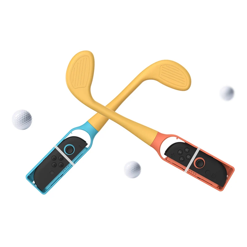 Dobe Golf Racket for Nintendo Switch 2 / Nintendo Switch / Nintendo Switch OLED Joy-Pad (Orange/Blue) TNS-3182
