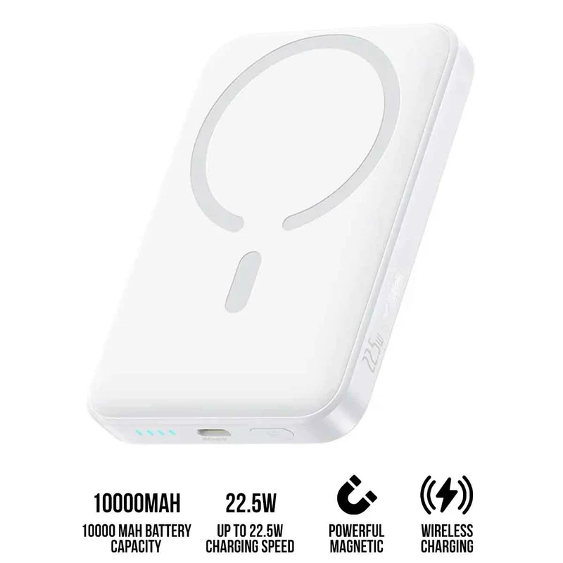 Baseus EnerFill FM11 Ultra-Mini Magnetic Power Bank 10000mAh 22.5W (Space Grey, Moon White)