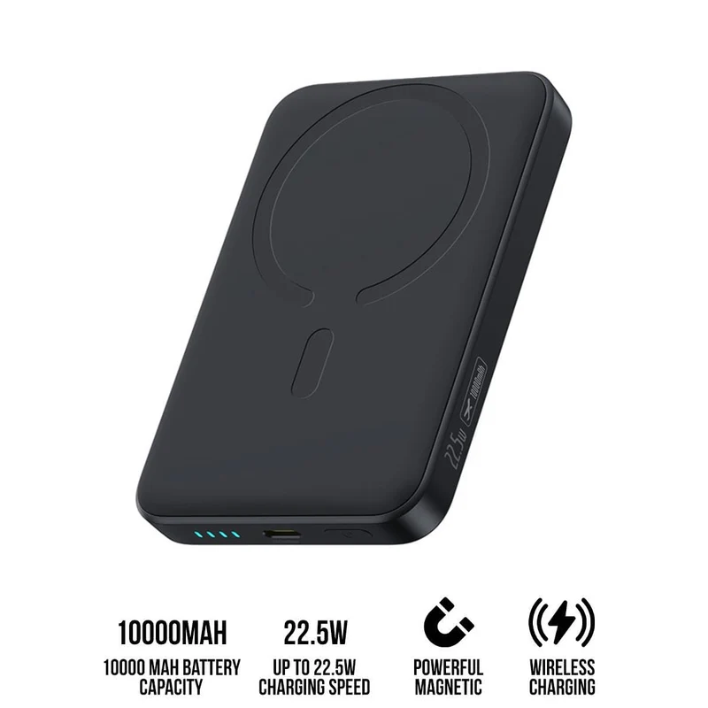 Baseus EnerFill FM11 Ultra-Mini Magnetic Power Bank 10000mAh 22.5W (Cosmic Black) (P1008210E123-00)