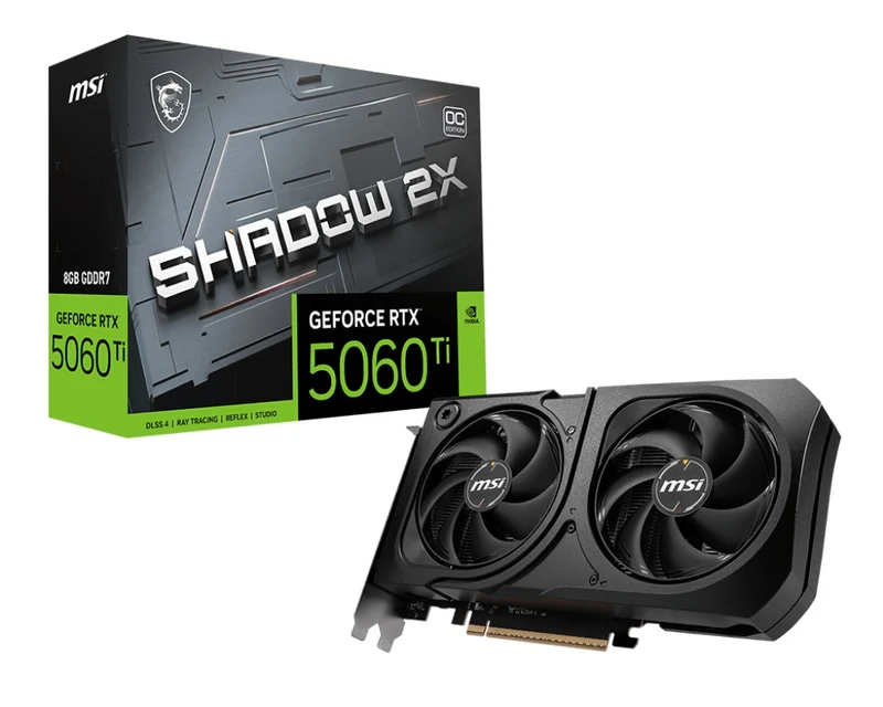 MSI GeForce RTX 5060 8GB GDDR7 Shadow 2X OC Graphics Card