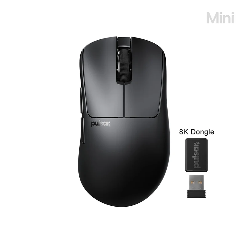 Pulsar Xlite CrazyLight 8K Polling Rate eSports Gaming Mouse Size 1 (Jet Black, Uyuni White)