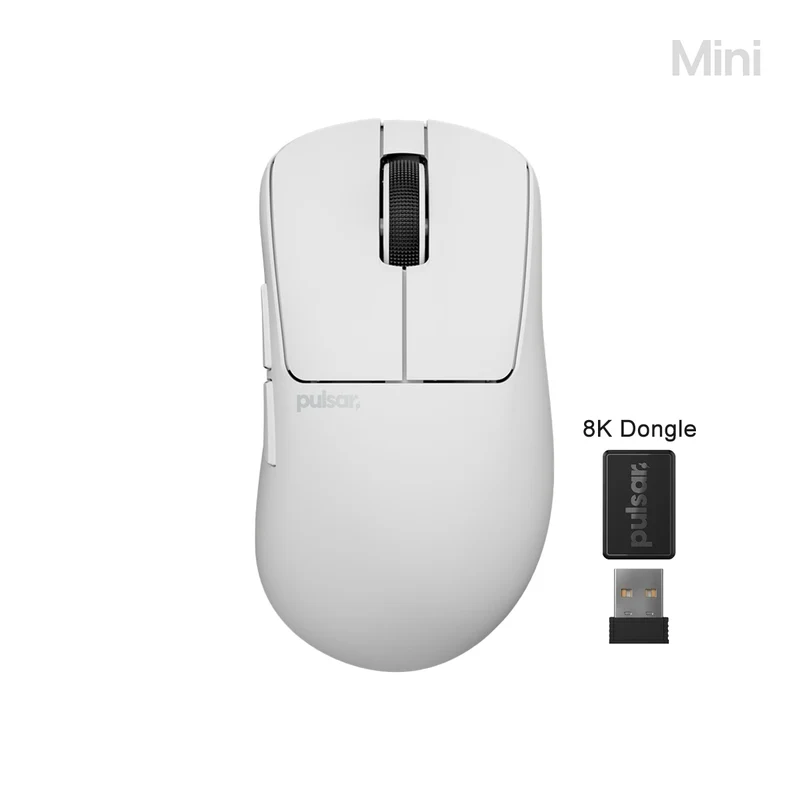 Pulsar Xlite CrazyLight 8K Polling Rate eSports Gaming Mouse Size 1 (Jet Black, Uyuni White)