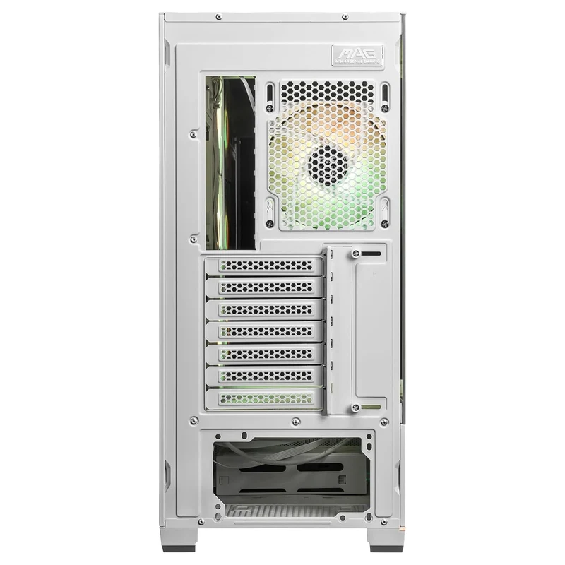 MSI MAG Pano 110R PZ Micro-ATX Mid Tower Tempered Glass Gaming Case (Black, White)