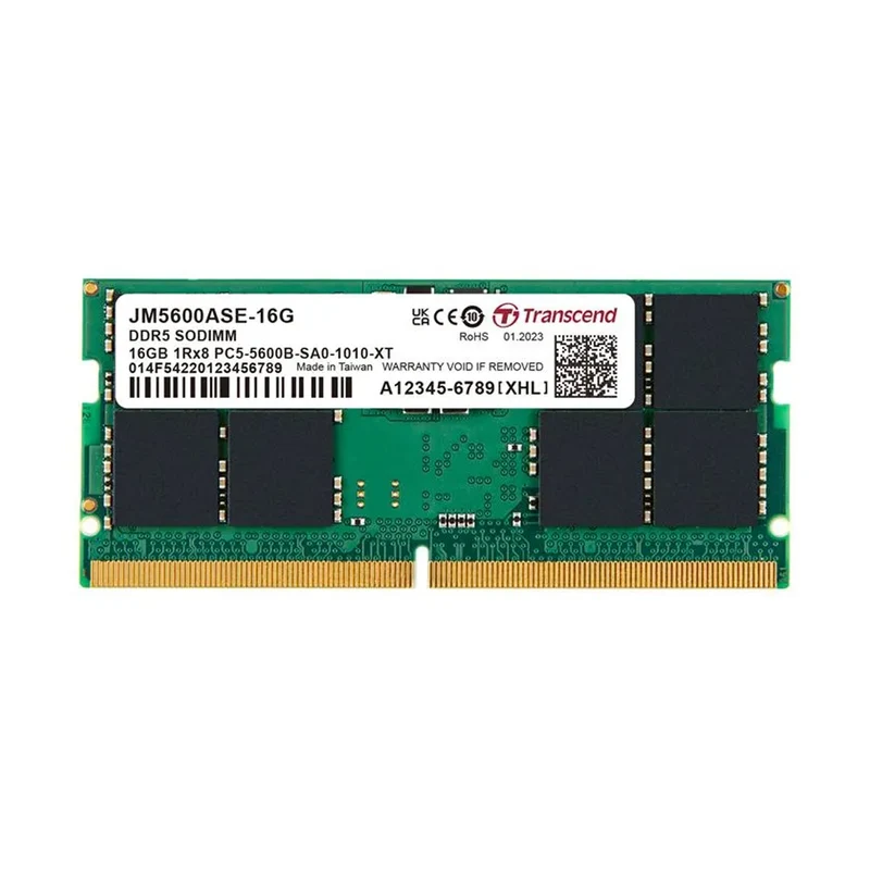 Transcend JetRam 32GB DDR5 5600MHz SODIMM 2Rx8 CL46 1.1V (JM5600ASE-32G)