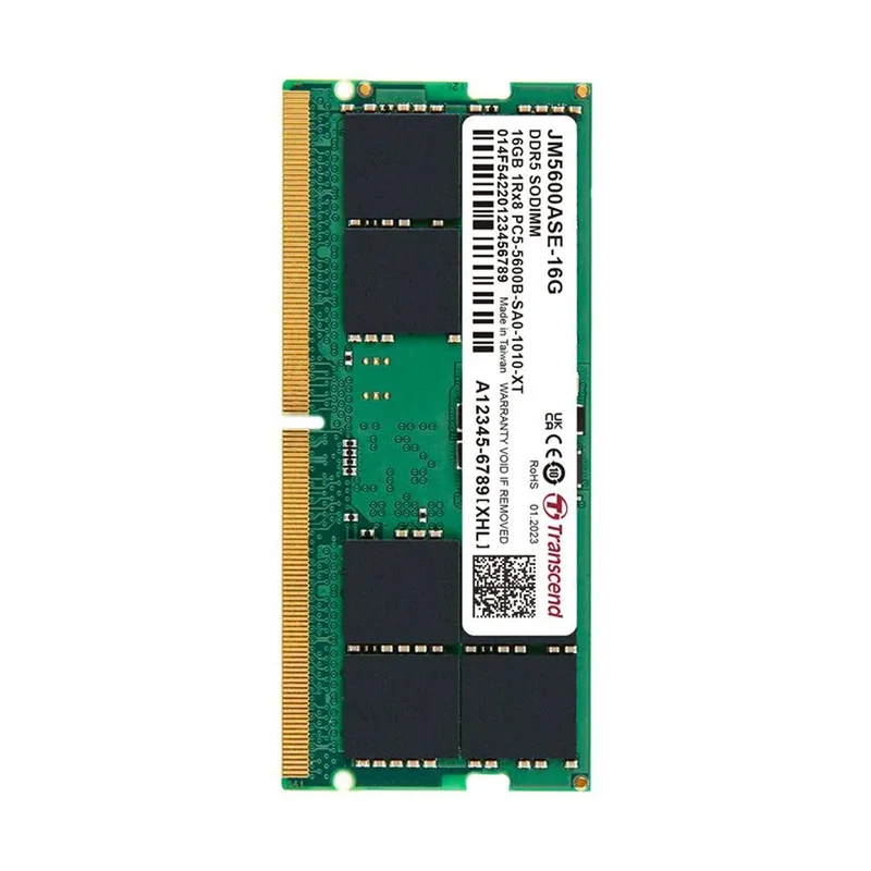 Transcend JetRam 32GB DDR5 5600MHz SODIMM 2Rx8 CL46 1.1V (JM5600ASE-32G)