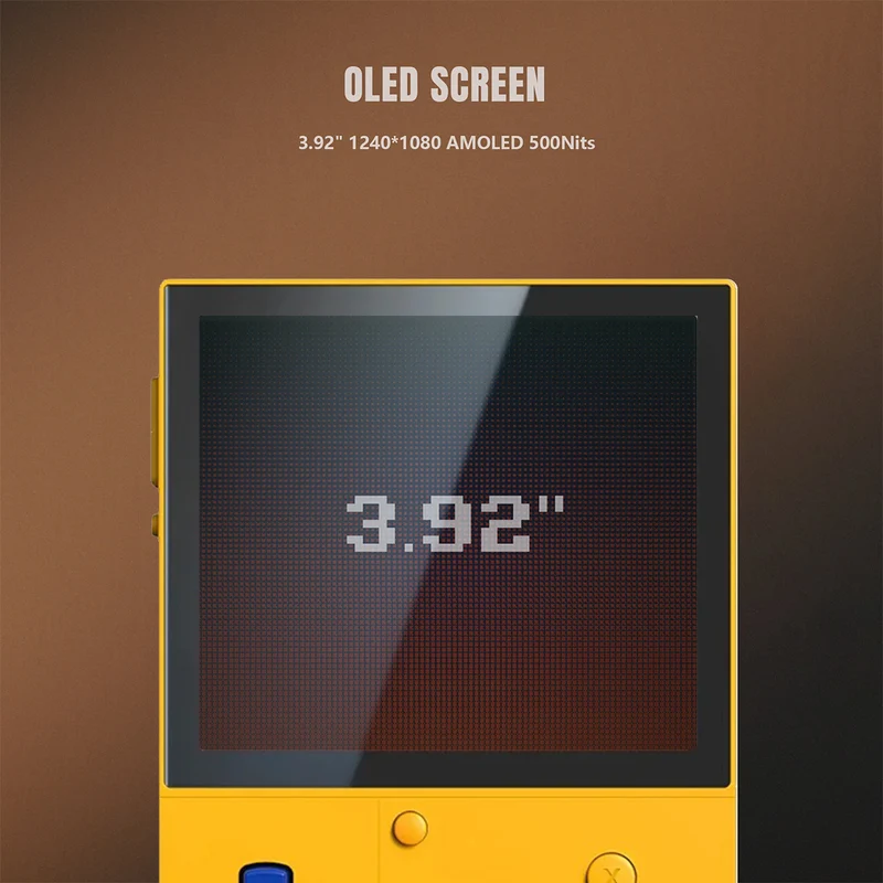 Retroid Pocket Classic 6GB + 128GB Handheld Retro Gaming System (PKM Yellow, Classic 6)
