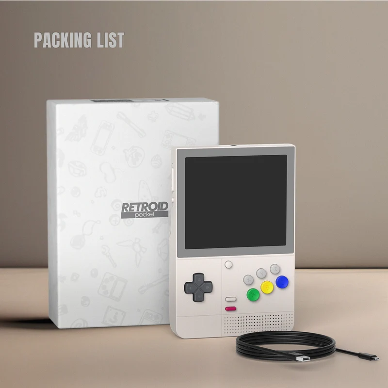 Retroid Pocket Classic 6GB + 128GB Handheld Retro Gaming System (PKM Yellow, Classic 6)