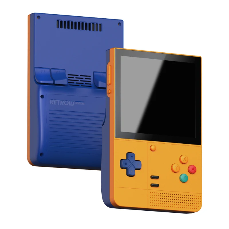 Retroid Pocket Classic 6GB + 128GB Handheld Retro Gaming System (PKM Yellow, Classic 6)