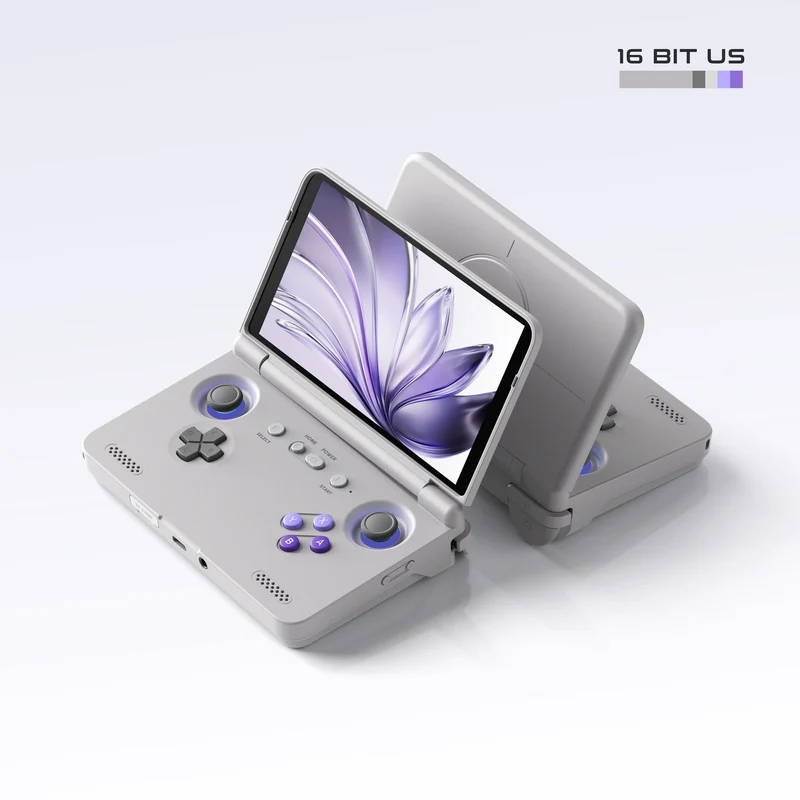 Retroid Pocket Flip 2 Snapdragon SD865 8GB+128GB Handheld Retro Gaming System (GC, 16Bit US)