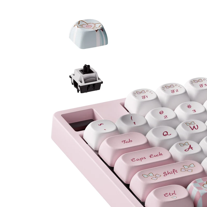 Akko My Sweet Piano 5108B Plus Multi-Mode RGB Hot-Swappable Mechanical Keyboard (Akko V3 Piano Pro Switch, Akko Creamy Cyan Switch)