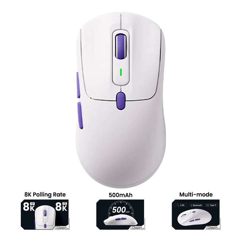 Akko Pulse 01 8K Gaming Mouse (White)