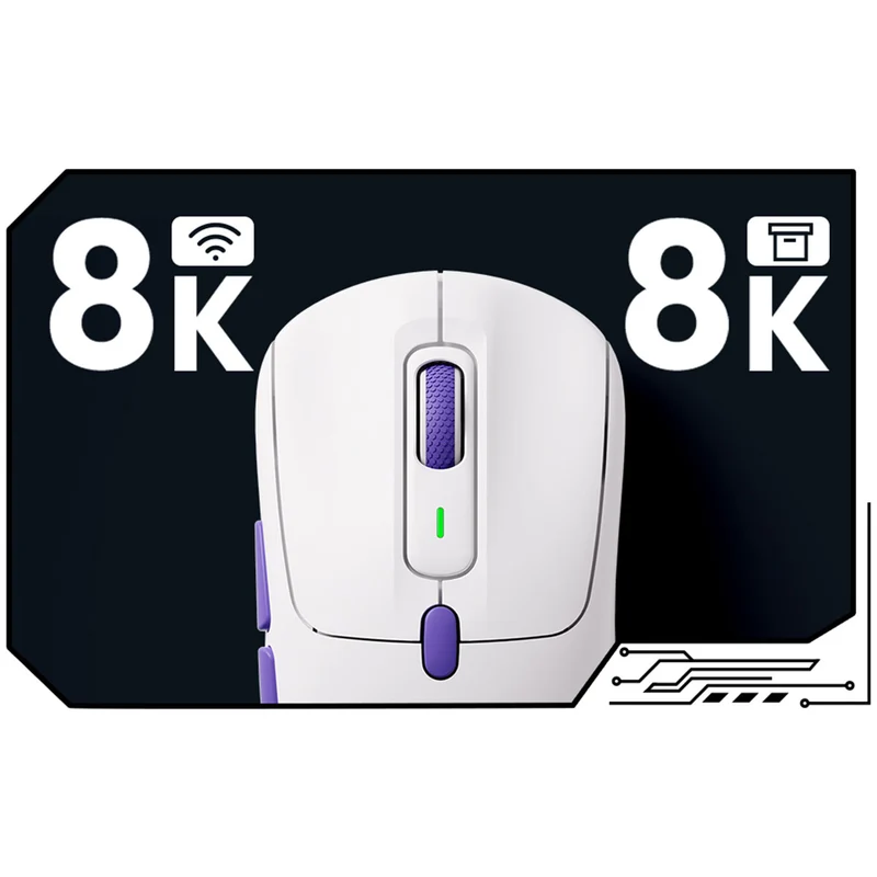 Akko Pulse 01 8K Gaming Mouse (White)