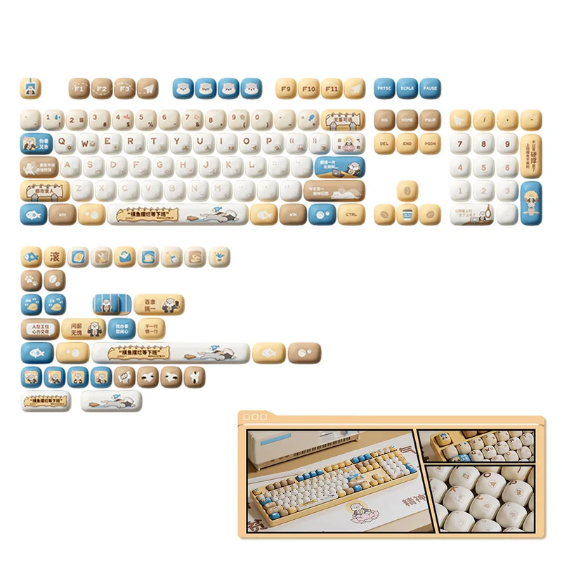 Akko Otter Hustle Keycap Set MOG Profile 138 Keys