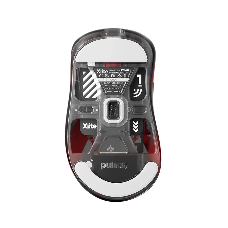 Pulsar Xlite V4 T1 Edition Ultralight Weight eSports Gaming Mouse Size 1 (Black) (PXL41T1)