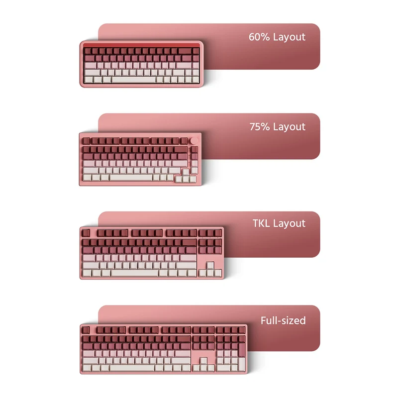 Veekos Keycap Set Cherry Profile 135 Keys (Blue Gradient, Black Gradient, Iris Gradient, Purple Gradient, Blaze Gradient, Forest Gradient, Rose Latte Gradient, Black & Pink Gradient)