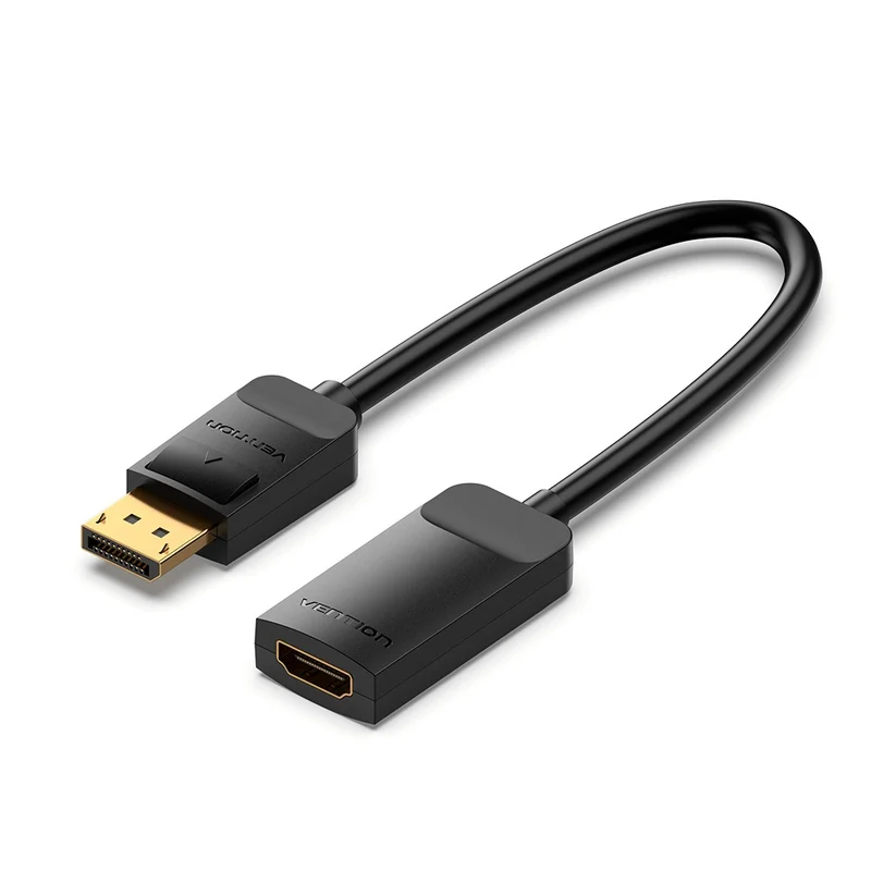 Vention DP to HDMI 4K@60Hz Converter - 0.15M (Black) (HBZBB)