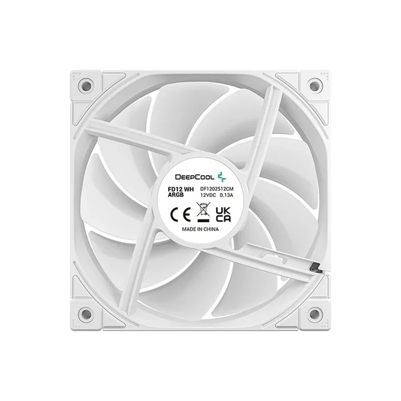 DeepCool FD12 WH ARGB 3-in-1 3x120mm Fans (White) (R-FD12-WHAPN3-G)