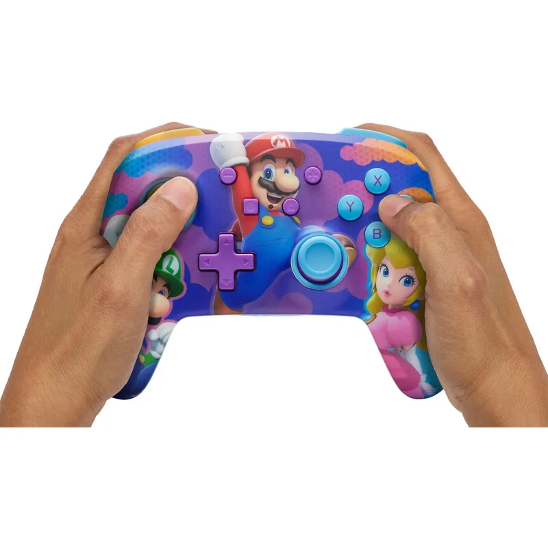 PowerA Super Mario Enhanced Wireless Controller for Nintendo Switch (Color Splash Heroes) (NSGP0287-01)