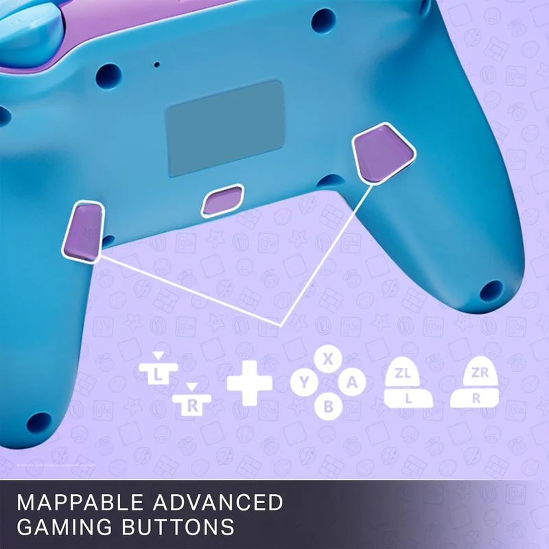 PowerA Super Mario Enhanced Wireless Controller for Nintendo Switch (Color Splash Heroes) (NSGP0287-01)