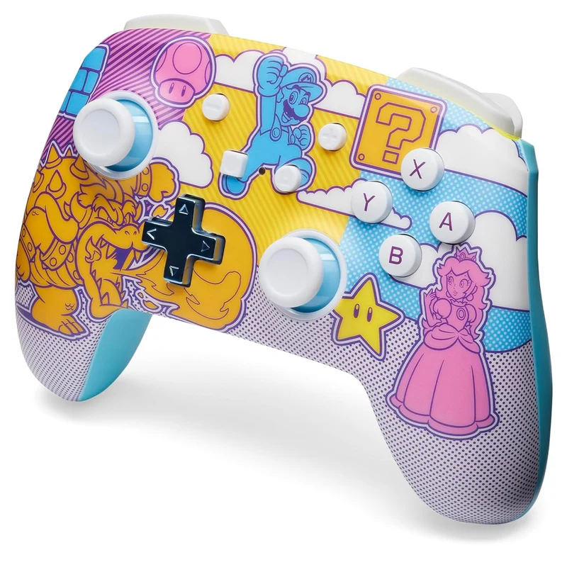 PowerA Enhanced Wireless Controller for Nintendo Switch (Mushroom Kingdom Pop Art) (NSGP0341-01)