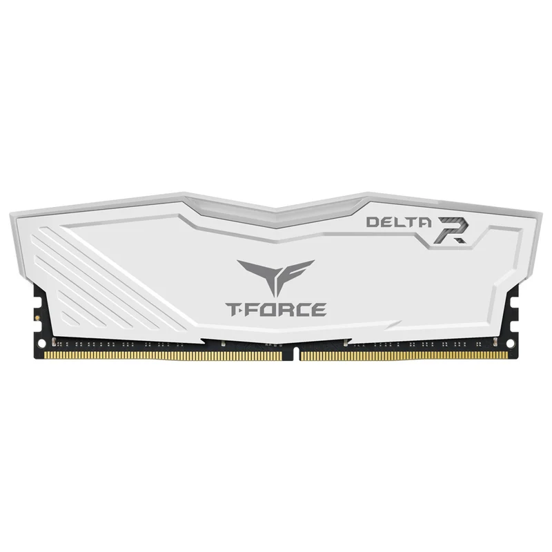 TeamGroup T-Force Delta RGB DDR4 8GB (1x8GB) 3200MHz CL16-18-18-38 1.35V Gaming Desktop Memory (Black, White)