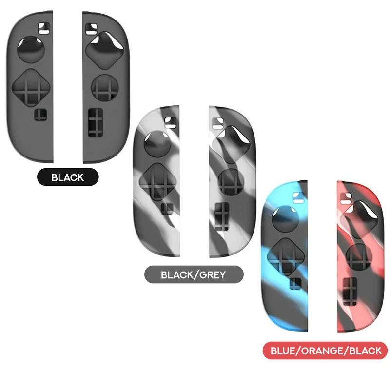 Ipega 6-in-1 Silicone Sleeve Gamer Kit for Nintendo Switch 2 (Black, Black/Grey, Blue/Orange/Black)