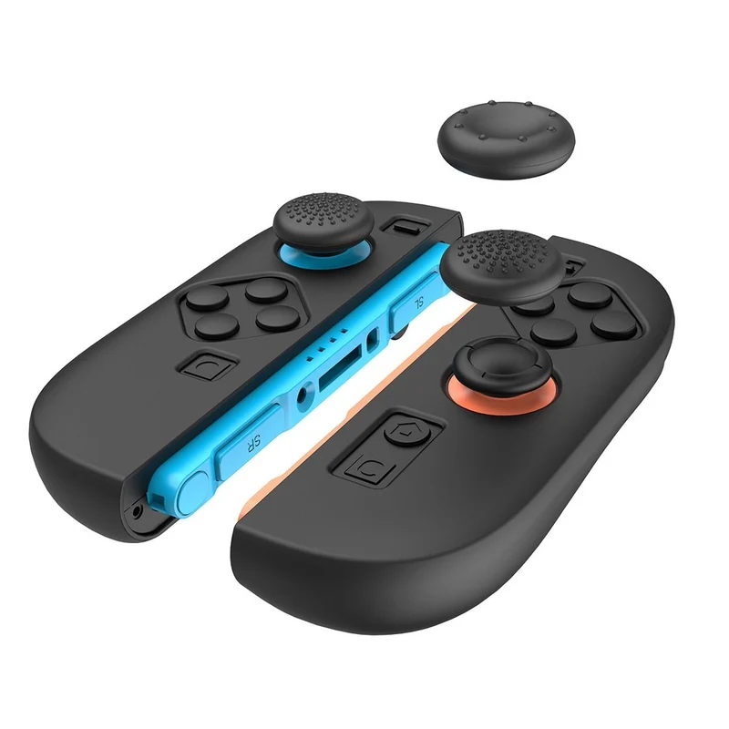 Ipega 6-in-1 Silicone Sleeve Gamer Kit for Nintendo Switch 2 (Black, Black/Grey, Blue/Orange/Black)