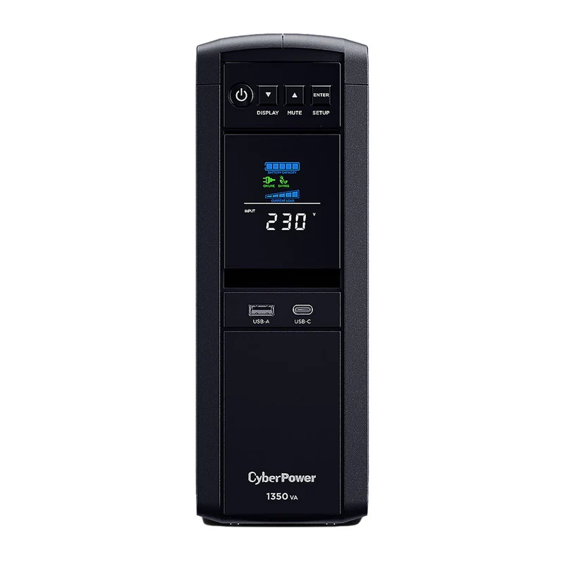 CyberPower PFC Sine Wave CP1350EPFCLCD NEMA 1350 VA 810 Watts Line-interactive UPS