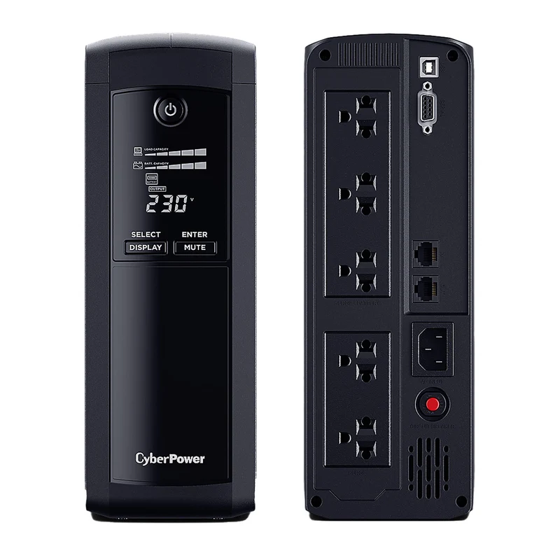 CyberPower Value Pro VP1200ELCD 1200 VA 720 Watts Line-interactive UPS