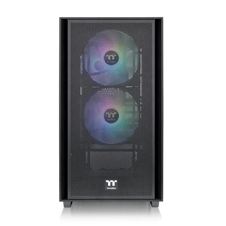 Thermaltake Versa H16 TG ARGB Micro Tower PC Case (Black, Snow)