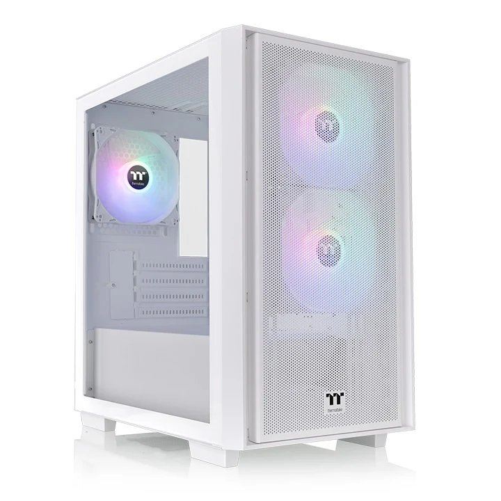 Thermaltake Versa H16 TG ARGB Micro Tower PC Case (Black, Snow)