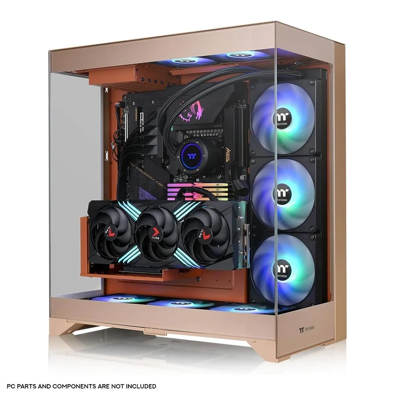 Thermaltake CTE E550 TG Gravel Sand Mid Tower PC Case (Gravel Sand) (CA-1Z8-00MGWN-00)