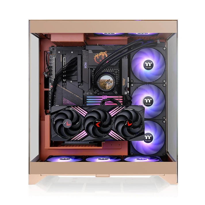 Thermaltake CTE E550 TG Gravel Sand Mid Tower PC Case (Gravel Sand) (CA-1Z8-00MGWN-00)