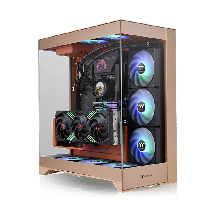 Thermaltake CTE E550 TG Gravel Sand Mid Tower PC Case (Gravel Sand) (CA-1Z8-00MGWN-00)