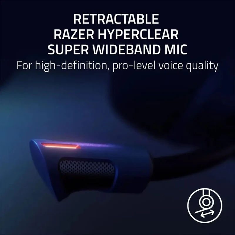 Razer Kraken V4 Pro Wireless Gaming Headset with OLED Control Hub (PC/ Mac/ Playstation/ Nintendo Switch/ Steam Deck/ Smartphone)