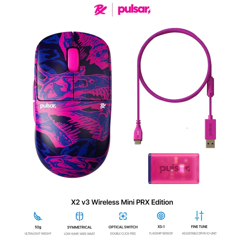 Pulsar X2 V3 PRX Edition Mini Ultra Light Weight eSports Gaming Mouse (PX231PRX)