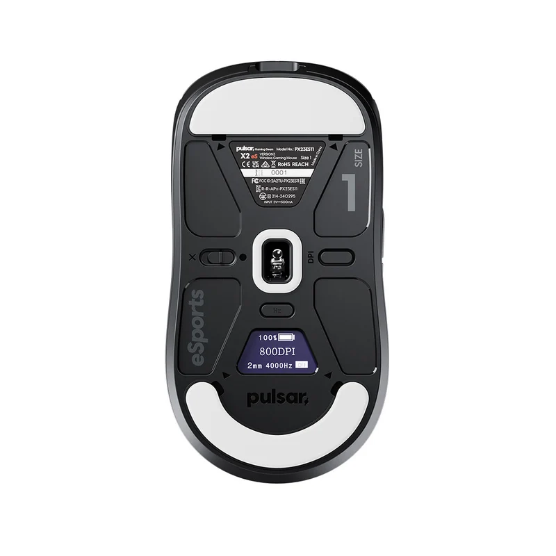 Pulsar X2 V3 ES Esports Tournament Edition Wireless Gaming Mouse Size 1 (Black) (PX23ES11)