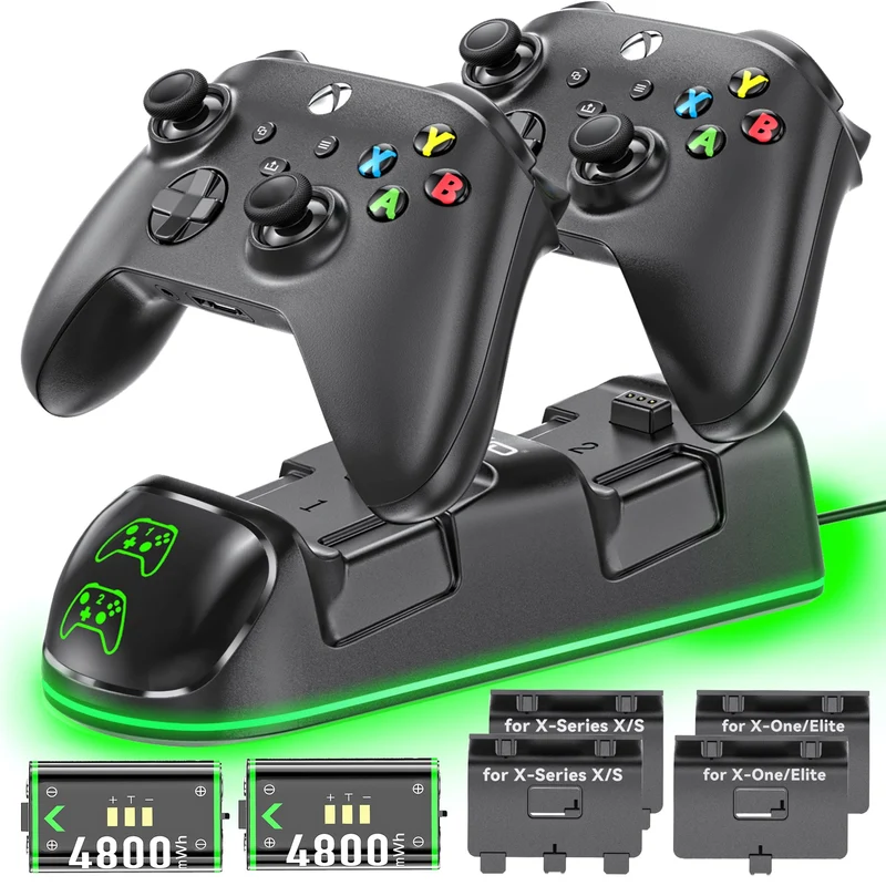 OIVO Controller Charging Station for XboxOne / Xbox Series S/X / Elite Controller (Black) (IV-BX313)