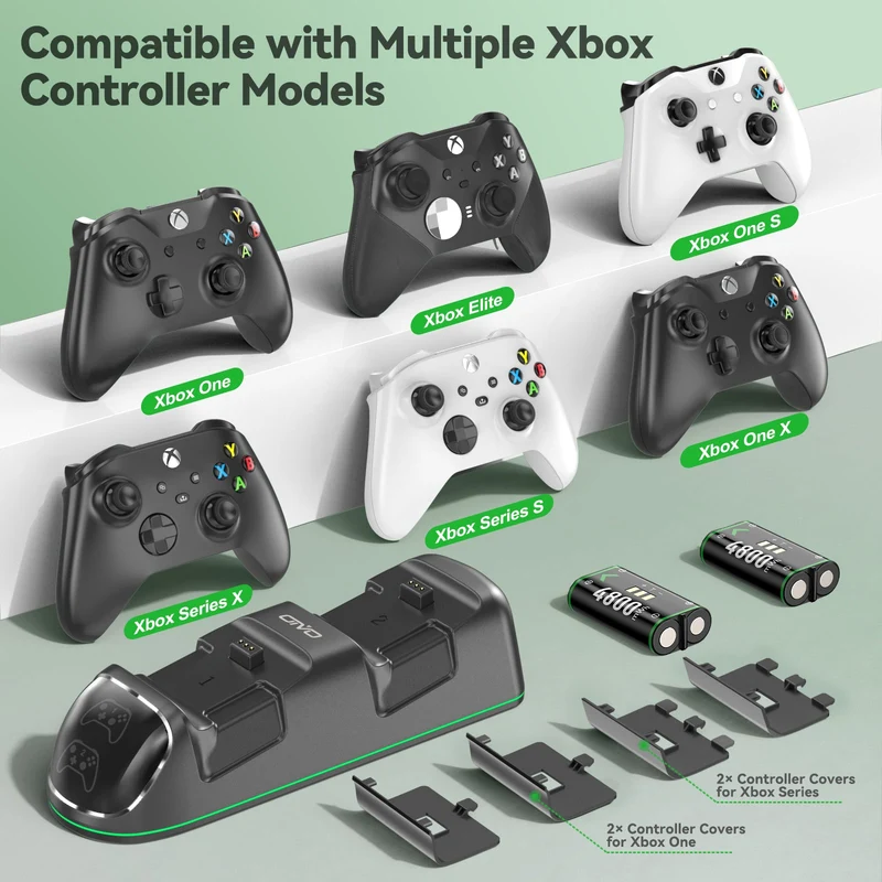 OIVO Controller Charging Station for XboxOne / Xbox Series S/X / Elite Controller (Black) (IV-BX313)