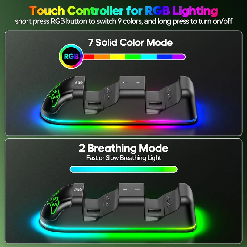 OIVO Controller Charging Station for XboxOne / Xbox Series S/X (Black, White)