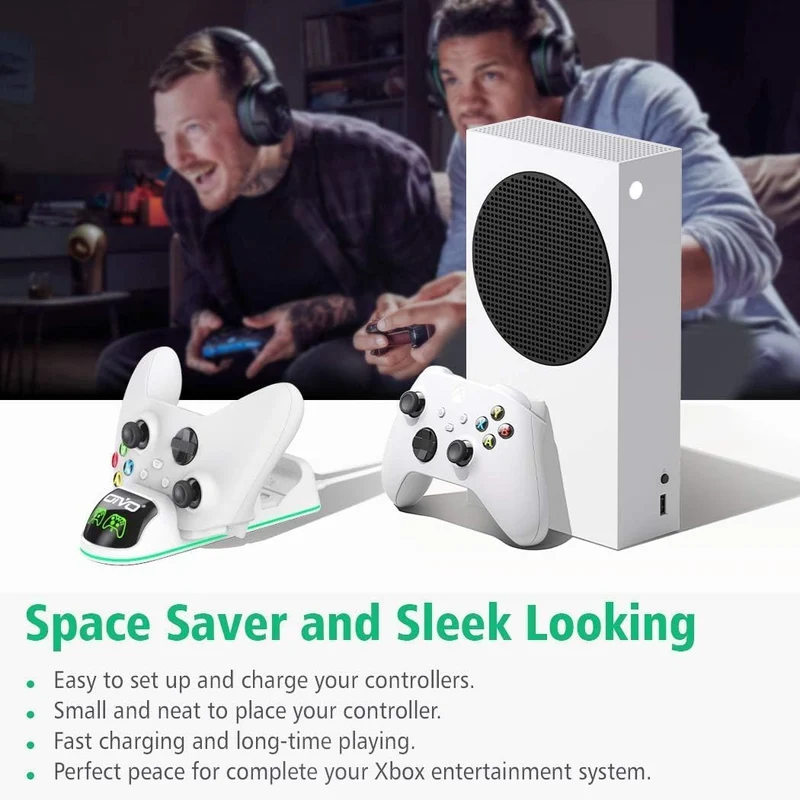 OIVO Controller Charging Station for XboxOne / Xbox Series S/X (Black, White)