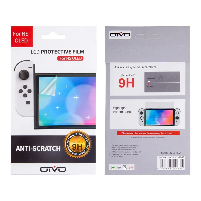 OIVO LCD Protective Film 9H High Hardness Anti-Scratch for Nintendo Switch OLED (IV-SW163)