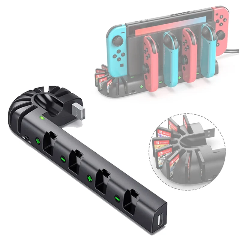KDD Controller Charging Station for Nintendo Switch (Black) (KDD-001)