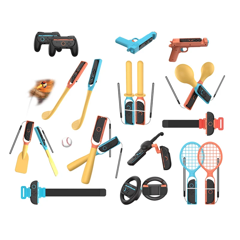 Dobe Motion Gaming Ultimate Bundle 24-in-1 Accessory for Nintendo Switch 2 / Nintendo Switch / Nintendo Switch OLED TNS-5113